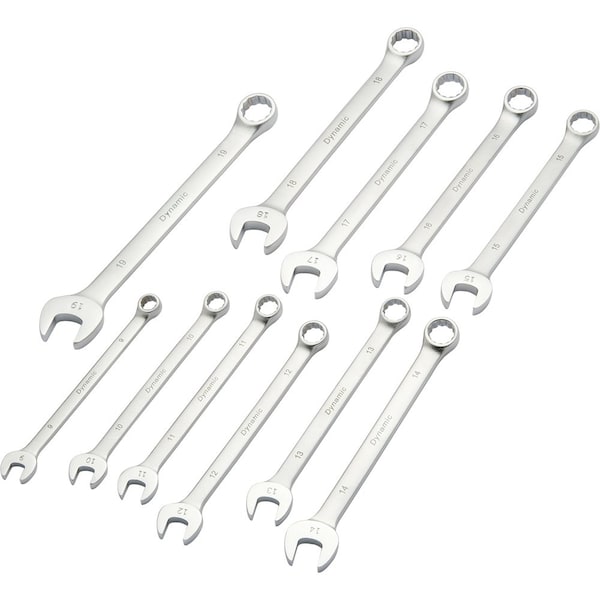 Tools 11Pcs Metric Combo Wrench Set, Contractor Series, Satin, 9mm-19mm